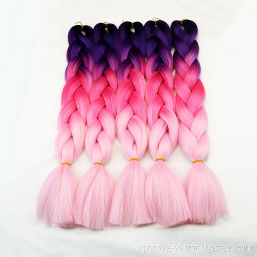 Wholesale Crochet Yaki Jumbo Braid Synthetic Braiding Hair Ez Pre Stretched Expression Braiding Hair Bulk